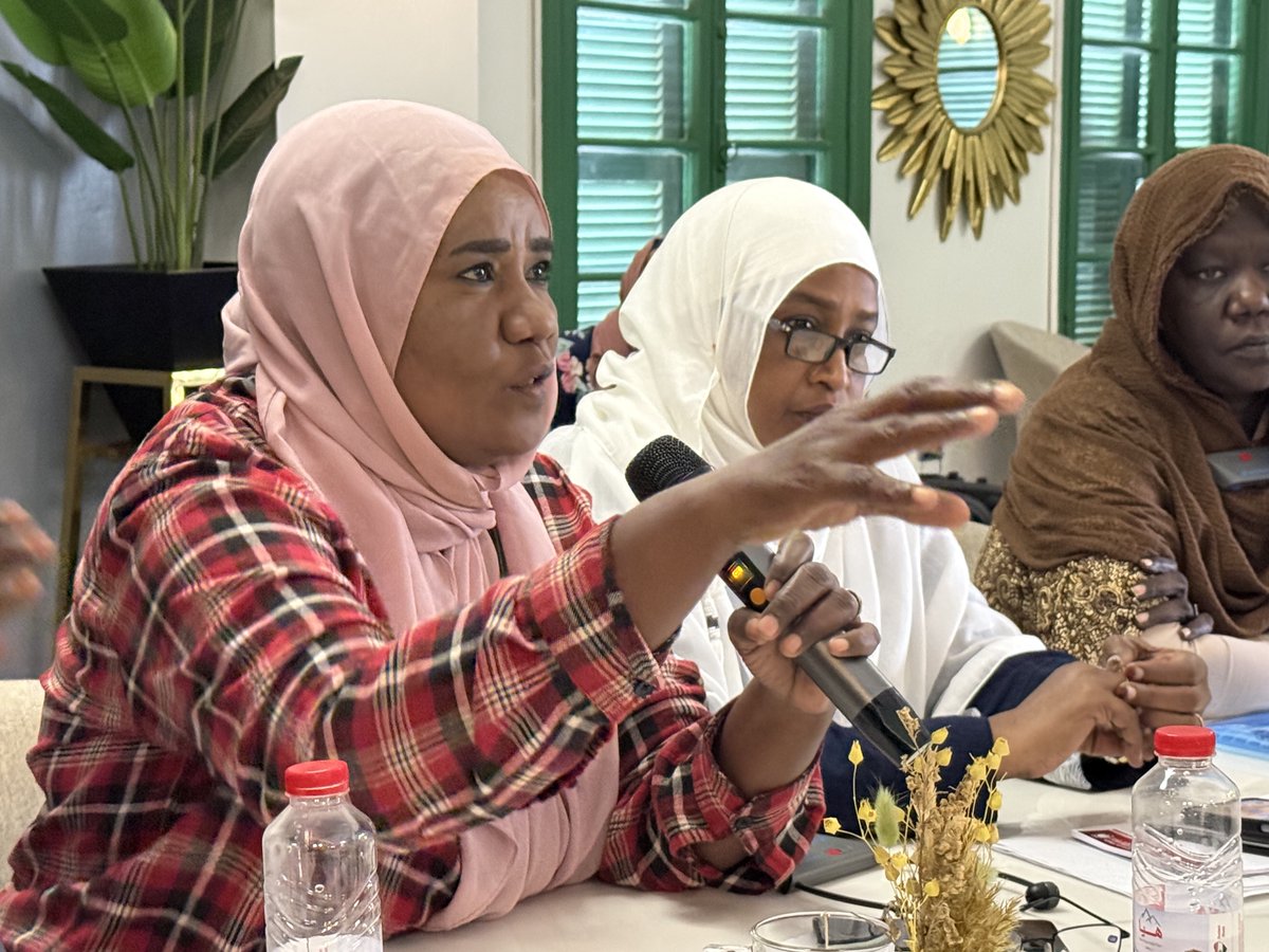 UNDP_Sudan's tweet image. As hate speech and trauma continue to affect daily life in #Sudan, women peacebuilders are working to respond.
Supported by @MPTFOffice & the Peace Commissioner, @UNDP held a workshop to build women’s capacity to counter harmful narratives, promote healing & foster local peace.