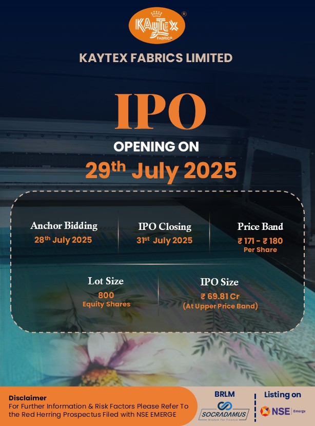 AKMILAdvisors's tweet photo. #KaytexFabricsLimited #KaytexIPO #NSEEMERGE #UpcomingIPO #SMEIPO #IPOAlert https://t.co/uMATT9Y1Sf