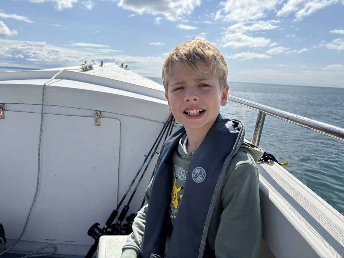 c_dodson_thatch's tweet image. Taking Sam sea fishing for the first time at Looe. Great time, caught quite a few, disappointingly didn’t see Captain Pugwash or Roger the cabinboy