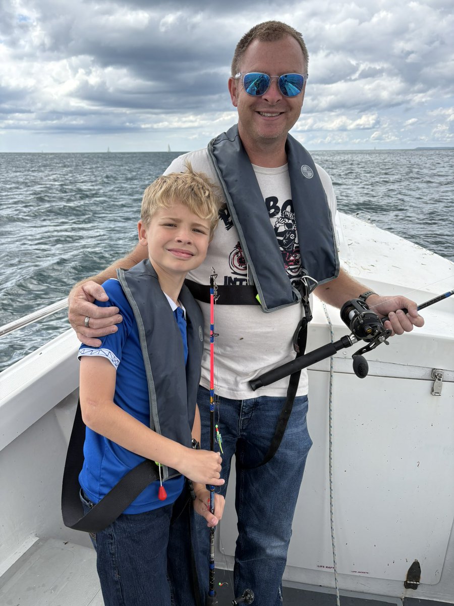 c_dodson_thatch's tweet image. Taking Sam sea fishing for the first time at Looe. Great time, caught quite a few, disappointingly didn’t see Captain Pugwash or Roger the cabinboy