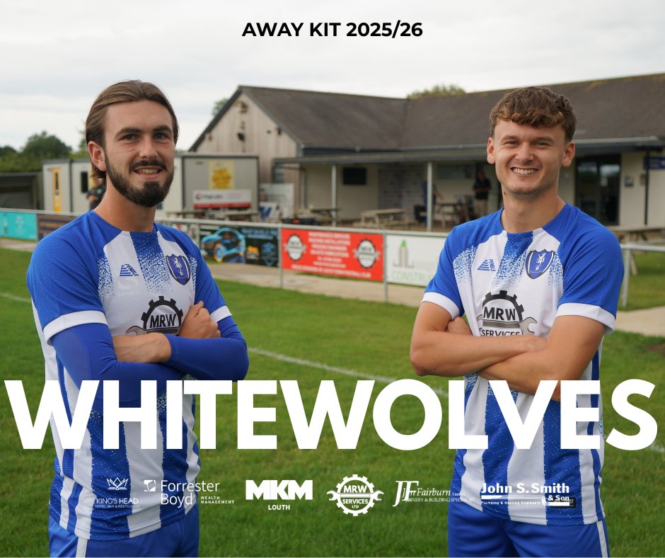 LouthTownFC's tweet image. New season. New look. Same hunger.
The 2025/26 Away Kit is here.
#WhiteWolves #LouthTownFC #UTW