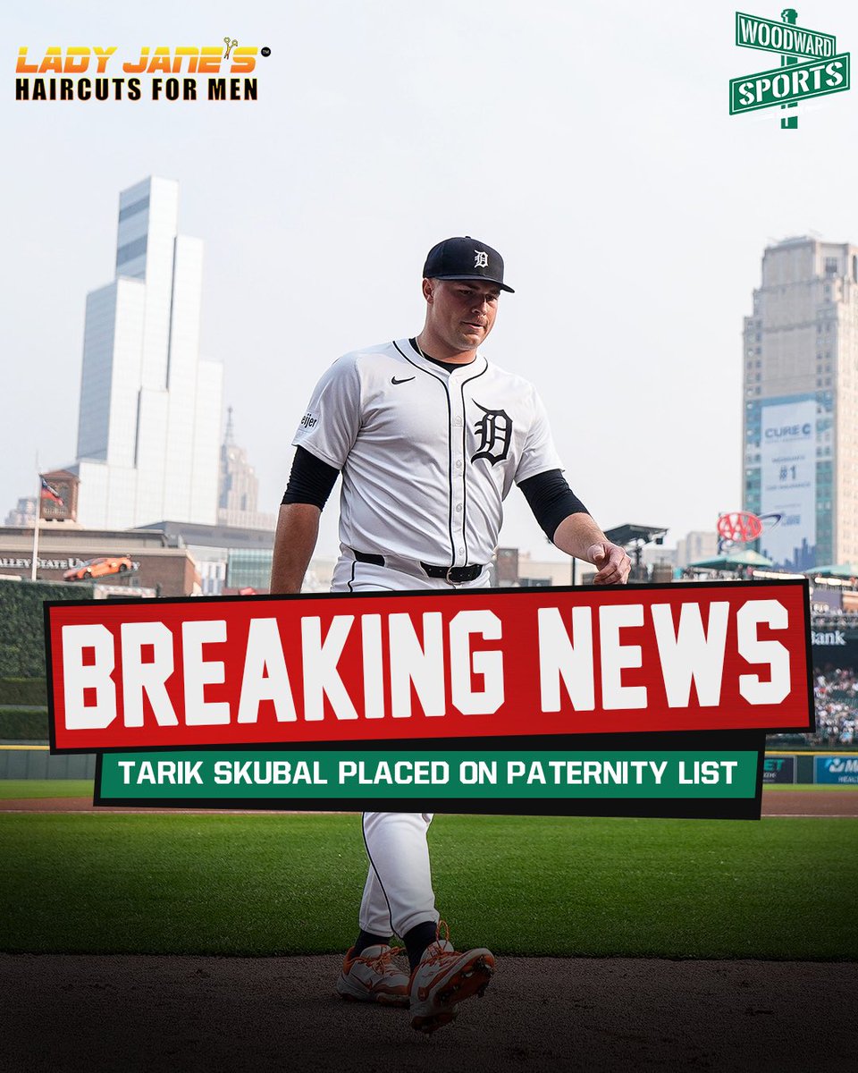 woodwardsports's tweet image. Tarik Skubal DAD STRENGTH LOADING! 🤝
Best of LUCK to the Skubal Family 🙏