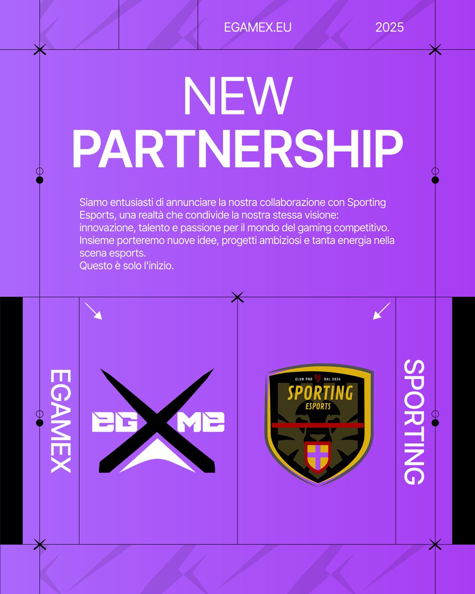 🎮 Partnership Announcement
Siamo felici di annunciare la nostra collaborazione con <a href="/SportingEsports/">SportingEsports</a> , team attivo nella scena Pro Club.
Questa partnership nasce con l’obiettivo di crescere insieme, condividendo valori comuni e lavorando a progetti futuri legati al mondo esports.