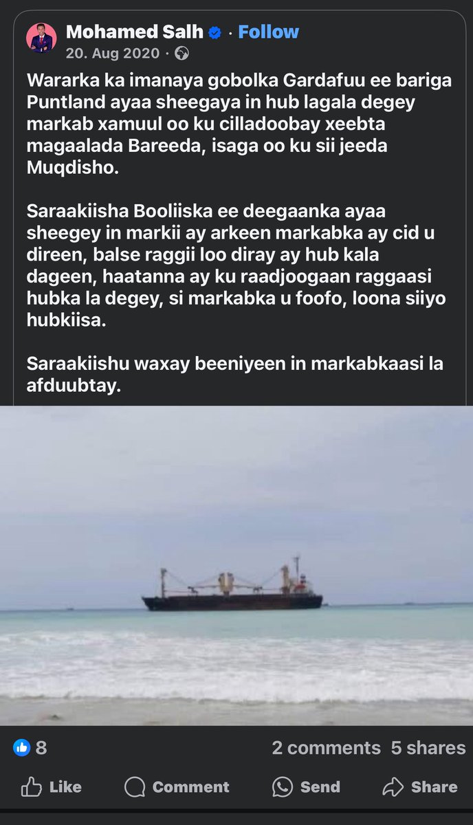 Odayga maxaad nooga qariseen ilaa iyo 2020 ineey isbaarada bada utaalay