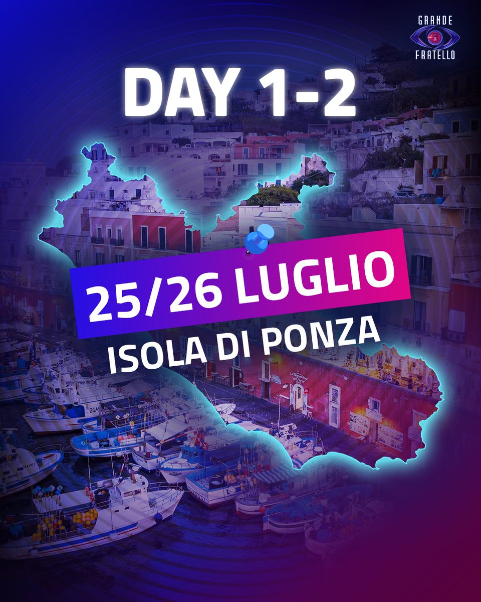 Ponza, stiamo arrivando 😍

I casting di #GrandeFratello non si fermano: vi aspettiamo il 25 e 26 luglio sull’Isola di Ponza… a presto 🔜