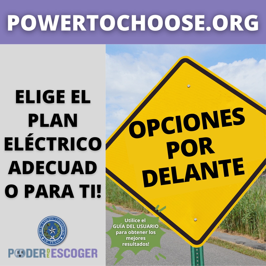 Elige el plan eléctrico adecuado para ti! ¡Visite Powertochoose.org para obtener más información! #PowerToChoose #Txlege #Txenergy