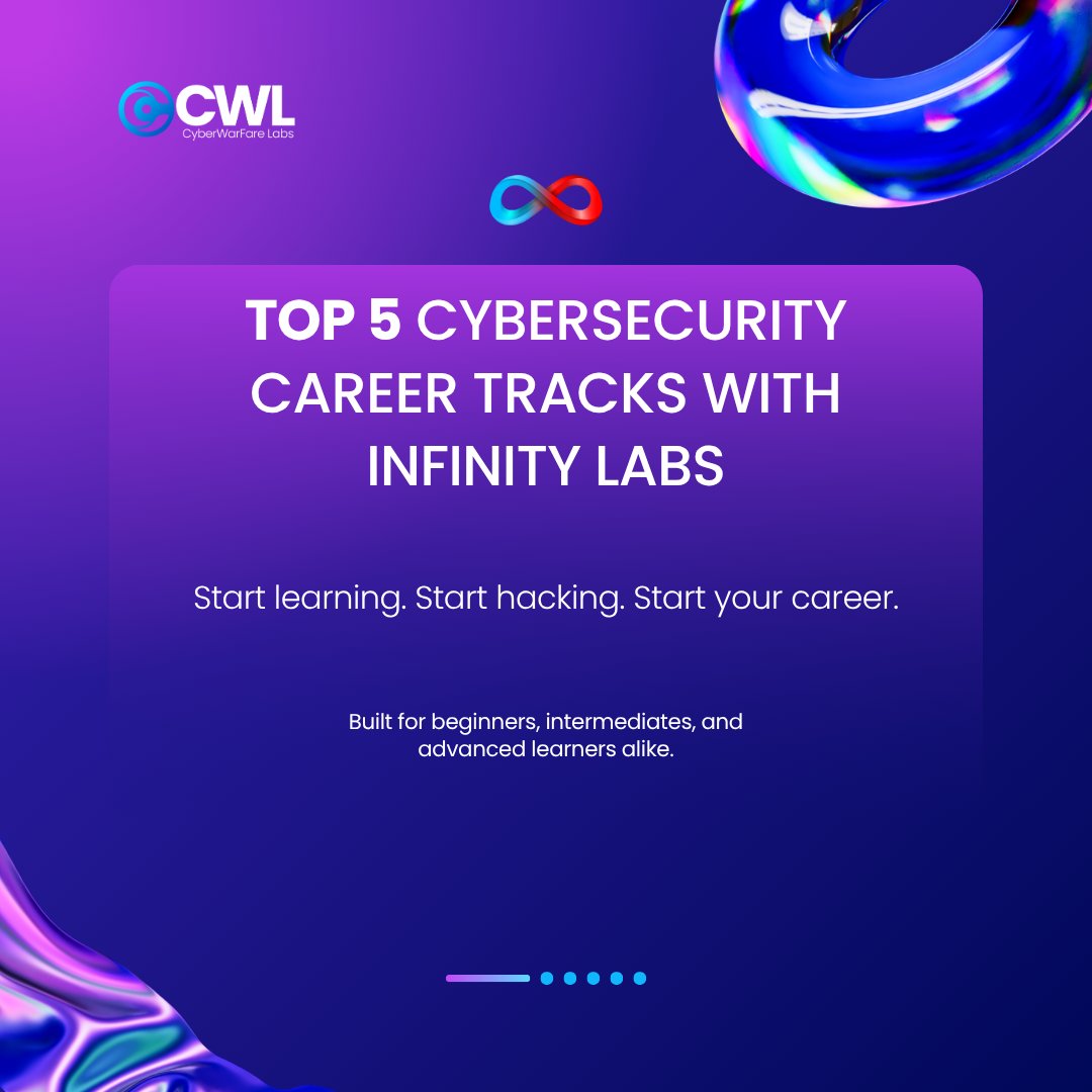 cyberwarfarelab's tweet image. 💻 Build your cybersecurity career with CWL’s Infinity Labs! It&apos;s brings you real-world tools &amp;amp; labs – now just $9/month! ✨ Use code &quot;EXTEND9&quot; now.

🔥 Start your transformation today: infinity.cyberwarfare.live

#BeginnerToPro #TechSkills #InfinityLabs #RedTeaming #CWL