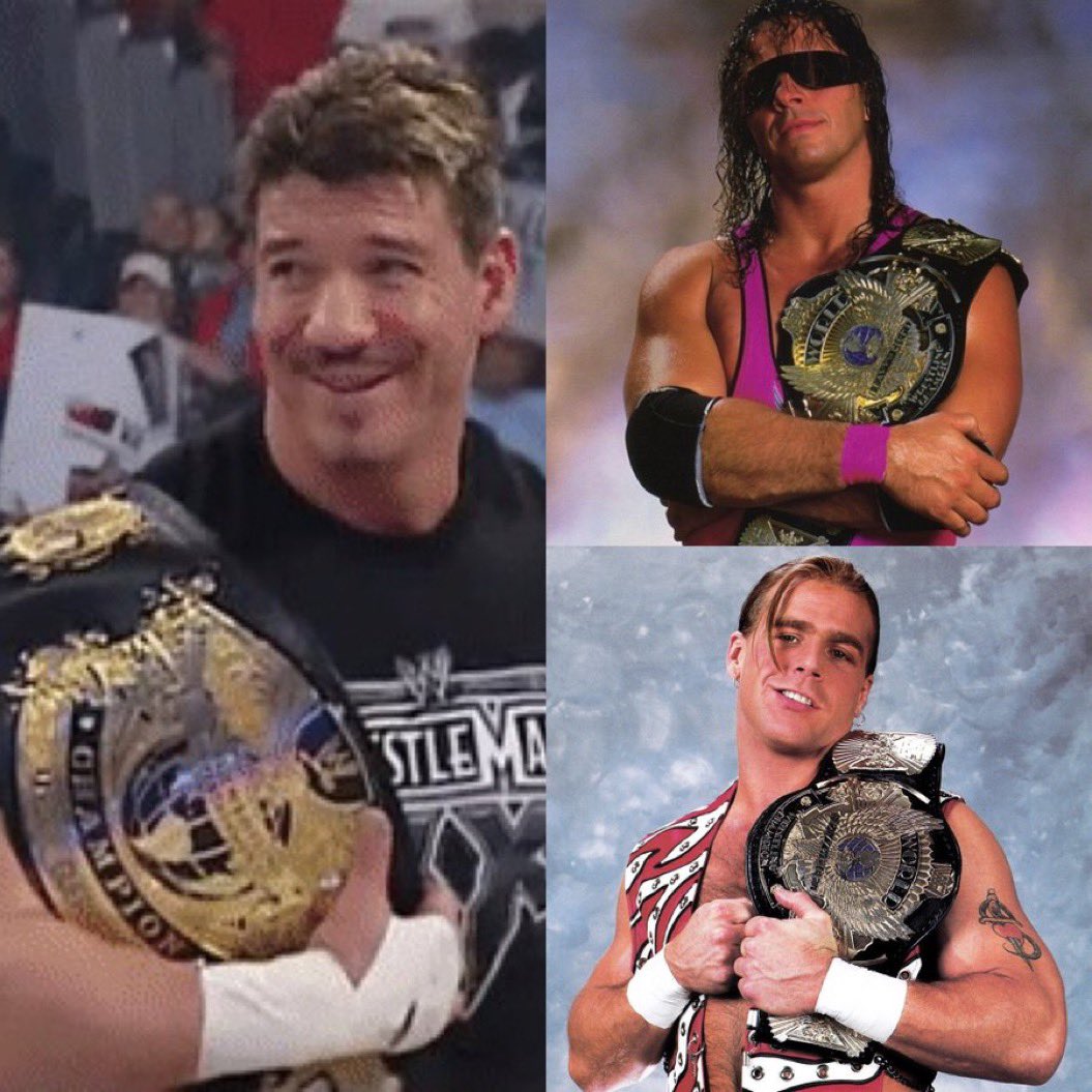 GrappleClips's tweet image. Choose ONLY 1 Dream Match:
Eddie Guerrero vs Bret Hart
or
Eddie Guerrero vs Shawn Michaels