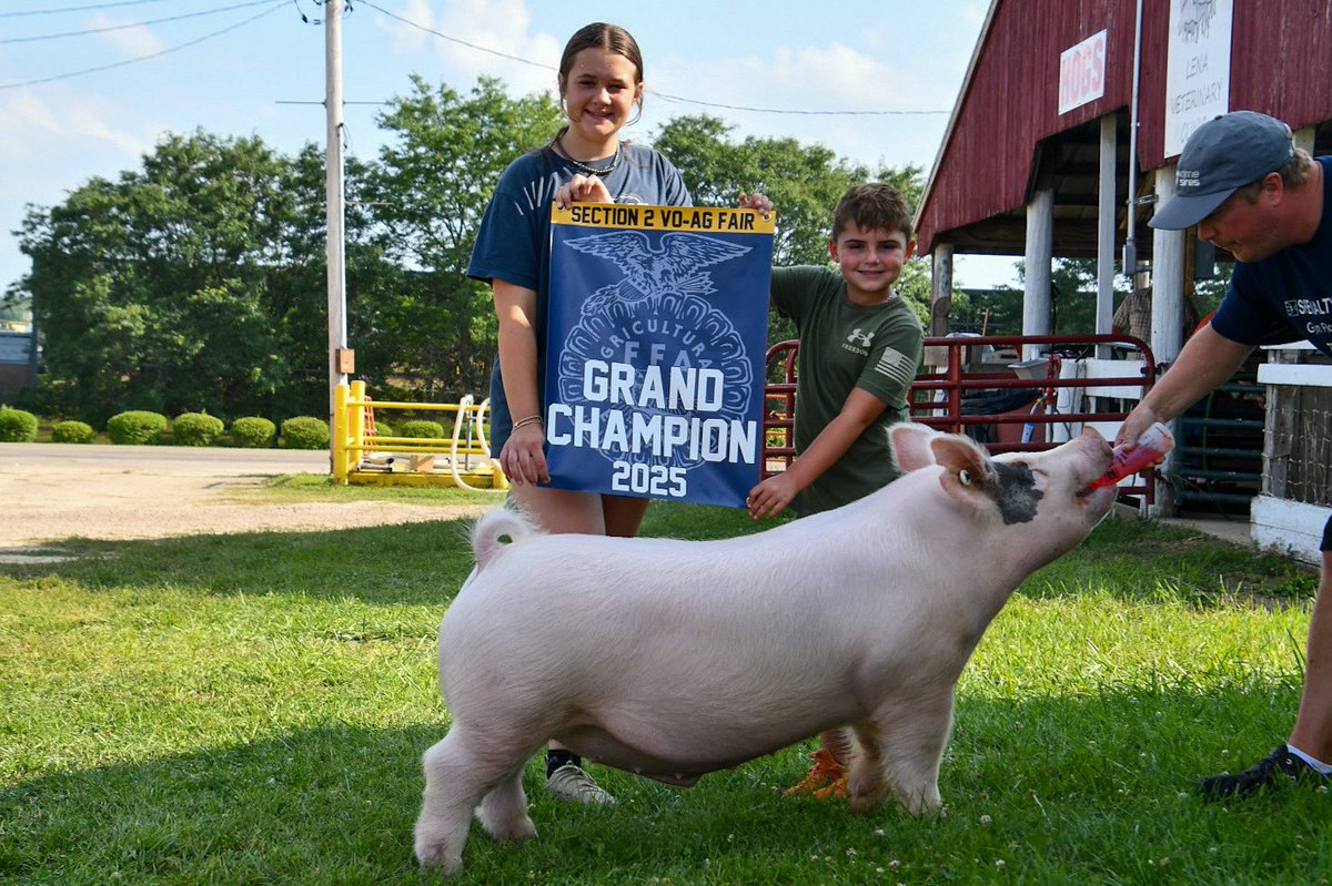 Grand Champion Barrow section 2 FFA Fair
Exhibited by Addy Miller 
#ByronTigers #TigerPride