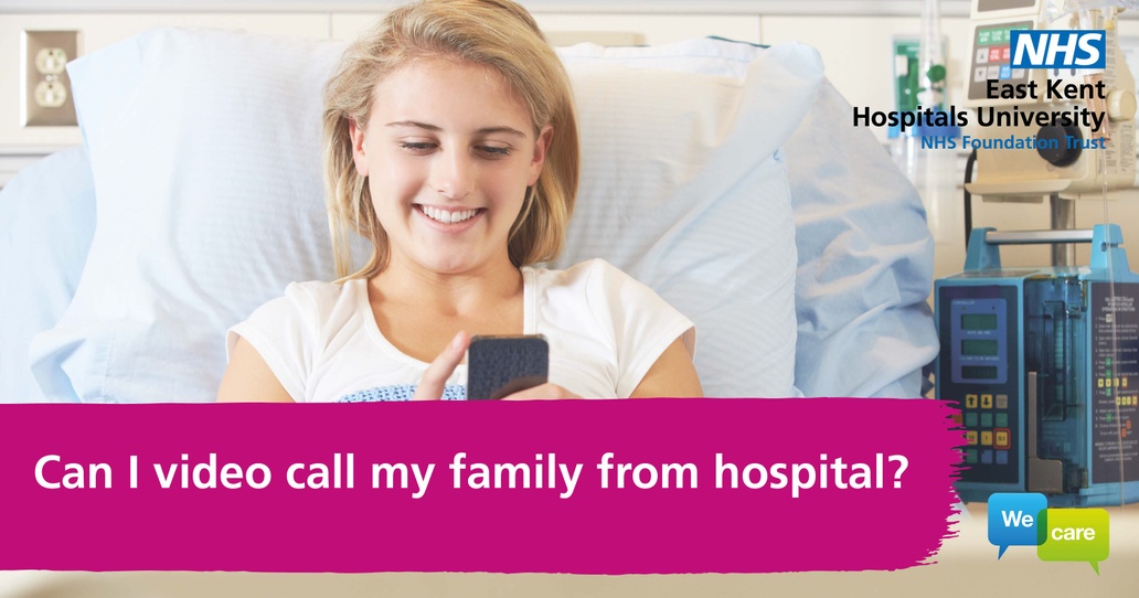 This week's #FAQFriday question is, 'Can I video call my family whilst in hospital?'

Yes. If you bring a device with you that allows video calls, you are welcome to make or receive video calls during your hospital stay.

We advise asking a member of staff on the ward first.