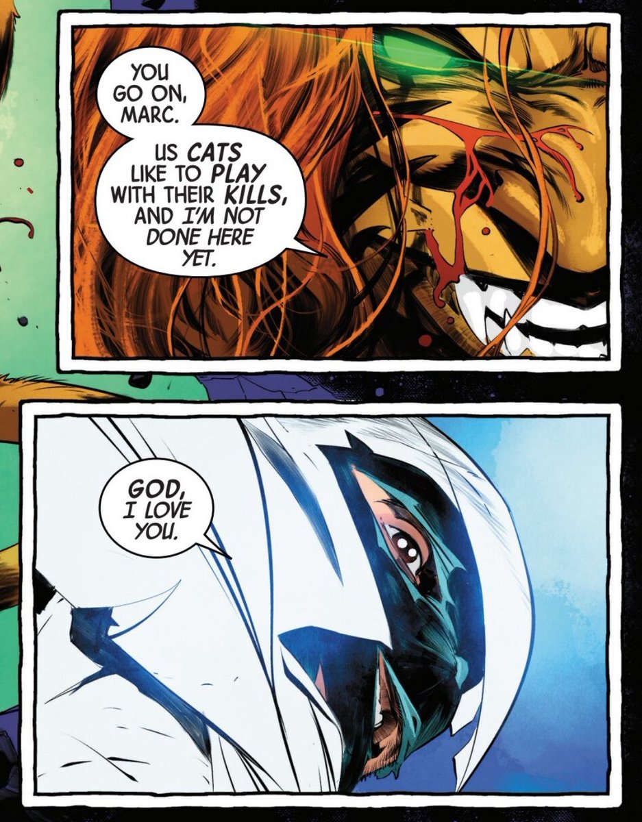 bearforceone3's tweet image. new fist of khonshu is really good
i love mk/tigra so much you wouldn’t believe