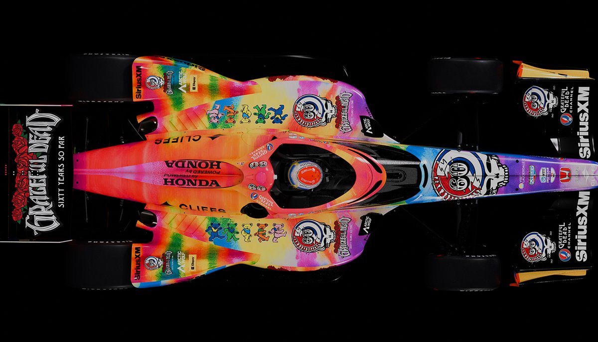 MeyerShankRac's tweet image. Gear Heads Meet Dead Heads 🌈💀
In honor of the Grateful Dead's 60th anniversary, Felix Rosenqvist will run a special tie dye Grateful Dead livery this weekend at WeatherTech Raceway in addition to Portland International Raceway.
Read: bit.ly/4kTRcbs