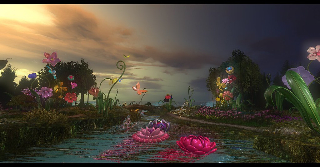 SecondLife's tweet image. Step into the colorful world of art and imagination in this latest Second Life Blogger Network feature! Madi & Snoop take a closer look at Ava Kungler’s jewelry exhibit at the Kondor Art Garden, where each piece, from butterflies to snapdragons, showcases nature reimagined as…