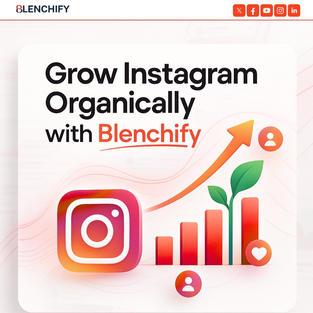 blenchify's tweet image. Grow your Instagram organically with Blenchify’s Social Media Management! Authentic followers, real engagement, no ads.

#InstagramGrowth #SocialMediaManagement #OrganicGrowth #Blenchify #DigitalMarketing #InstagramMarketing #ContentStrategy #BrandGrowth #SocialMediaTips