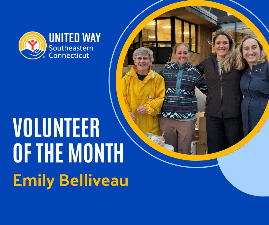 UnitedWaySECT's tweet image. Thank you, Emily, and all of our amazing volunteers! #UnitedistheWay #volunteer