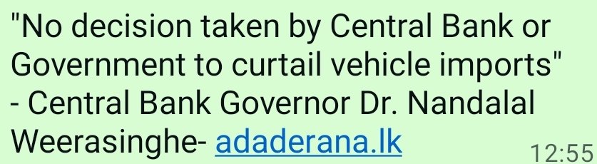 There are no plans of curtailing vehicle imports, LTV ratios have been increased, and the NBFIs are pooling funds through the right issues, debentures, and attracting customer deposits, having only one objective in mind. Lending.

Phase 2 of the NBFI journey will begin shortly.