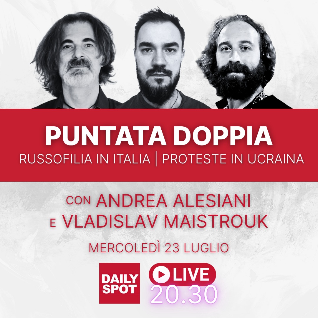 PUNTATA DOPPIA di Daily Spot - 23/07 ore 20.30 | Nella prima parte breve storia dei rapporti fra Movimento 5 Stelle e Cremlino. Nella seconda commentiamo la decisione della Rada ucraina di mettere sotto controllo governativo 2 agenzie anticorruzione. Con <a href="/MaistroukV/">Vladislav Maistrouk</a> e