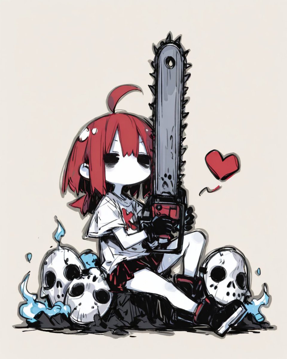 ”Oh, nice chainsaw...💕”