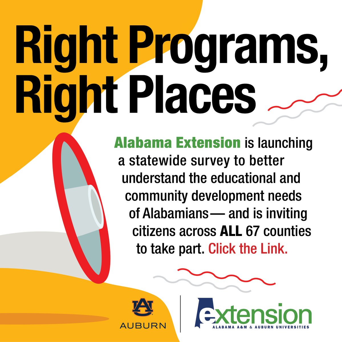 Eabfranc's tweet image. Hello Alabama Ag Stakeholders! Please, participate in a brief survey from the Alabama Coop. Extension System to understand how to better serve you. Here is the link: aces.edu/go/stakeholder…