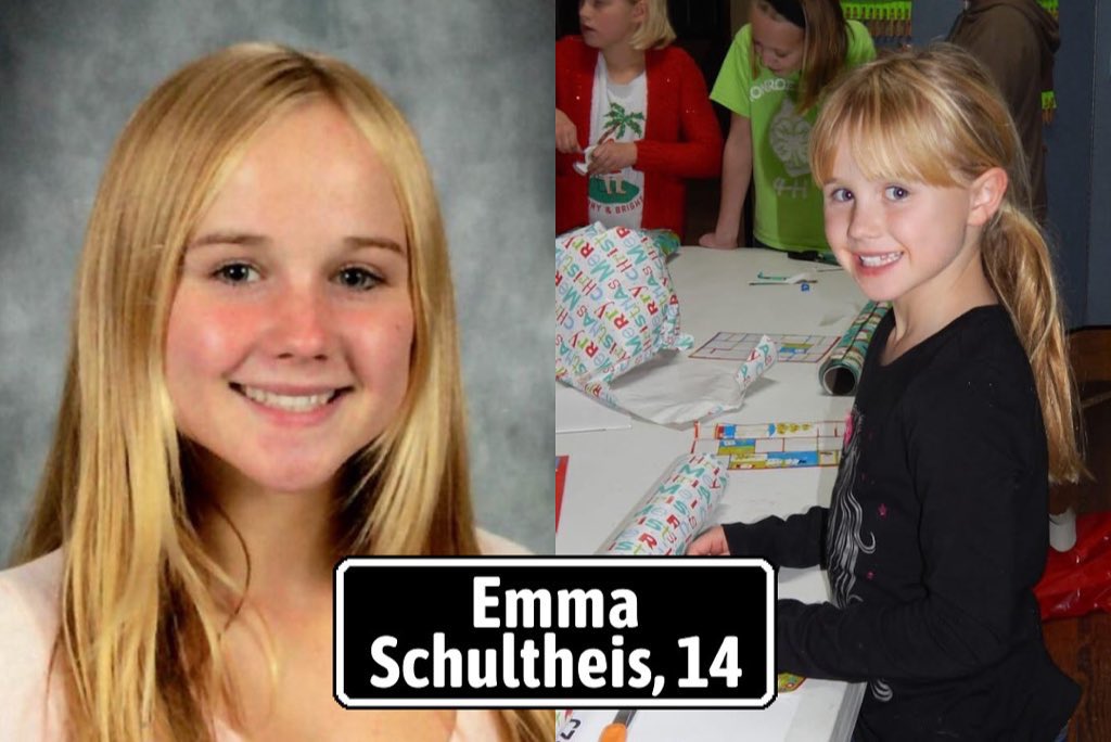 NewtownAction's tweet image. On Monday in Waterloo, Illinois, 14-year-old Emma Schultheis was shot and killed.
Emma showed livestock at the Monroe County Fair and other events. She was also a junior high school state-qualifying track athlete & she starred in softball and volleyball.
ksdk.com/article/news/l…