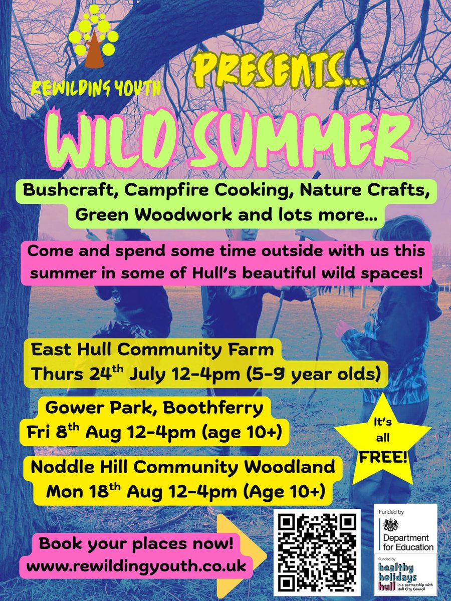 Its Wonderful Wednesday and from tomorrow Rewilding Youth is hosting Wild Summer, with East  Hull Community Farm, hosting the first event.  See below for details and why not go to enjoy.  <a href="/HCCNorth/">North Hull Area Committee Team</a>  <a href="/HCCWest/">West Hull Area Committee</a> <a href="/HCCEastArea/">East Hull Area Committee</a>