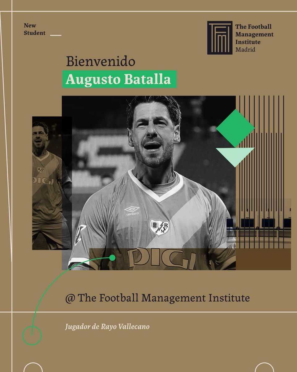 fmimadrid's tweet image. 👋 ¡Bienvenido @abatallaok !
⚽El jugador de @rayovallecano será parte del alumnado que haga el Programa de Finanzas y Gestión de Inversiones para Deportistas.
❤️¡Gracias por elegirnos!
Si quieres ser parte anótate aquí: thefmimadrid.com/programa-intro…
📲+34 633 33 26 84
