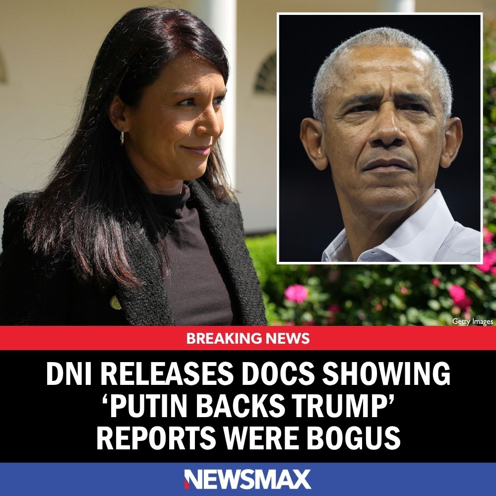BREAKING NEWS: Director of National Intelligence Tulsi Gabbard released new documents showing that reports of Russian President Vladimir Putin backing Donald Trump in the 2016 presidential election were bogus. MORE: bit.ly/3IC2l3n