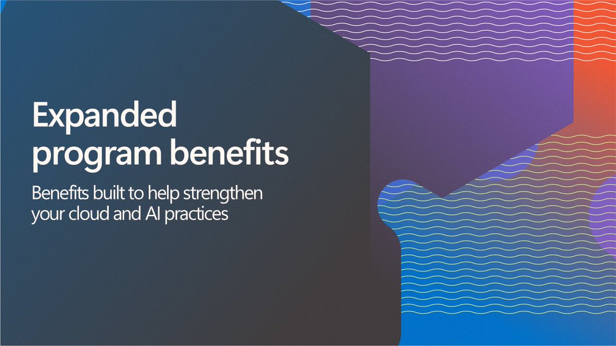 msPartner's tweet image. We’re building the Microsoft AI Cloud Partner Program to be inclusive of all partner types—designed to evolve with the pace of innovation and growing customer demand. 🌐
Explore our newly expanded partner benefits: msft.it/6018sBL5M