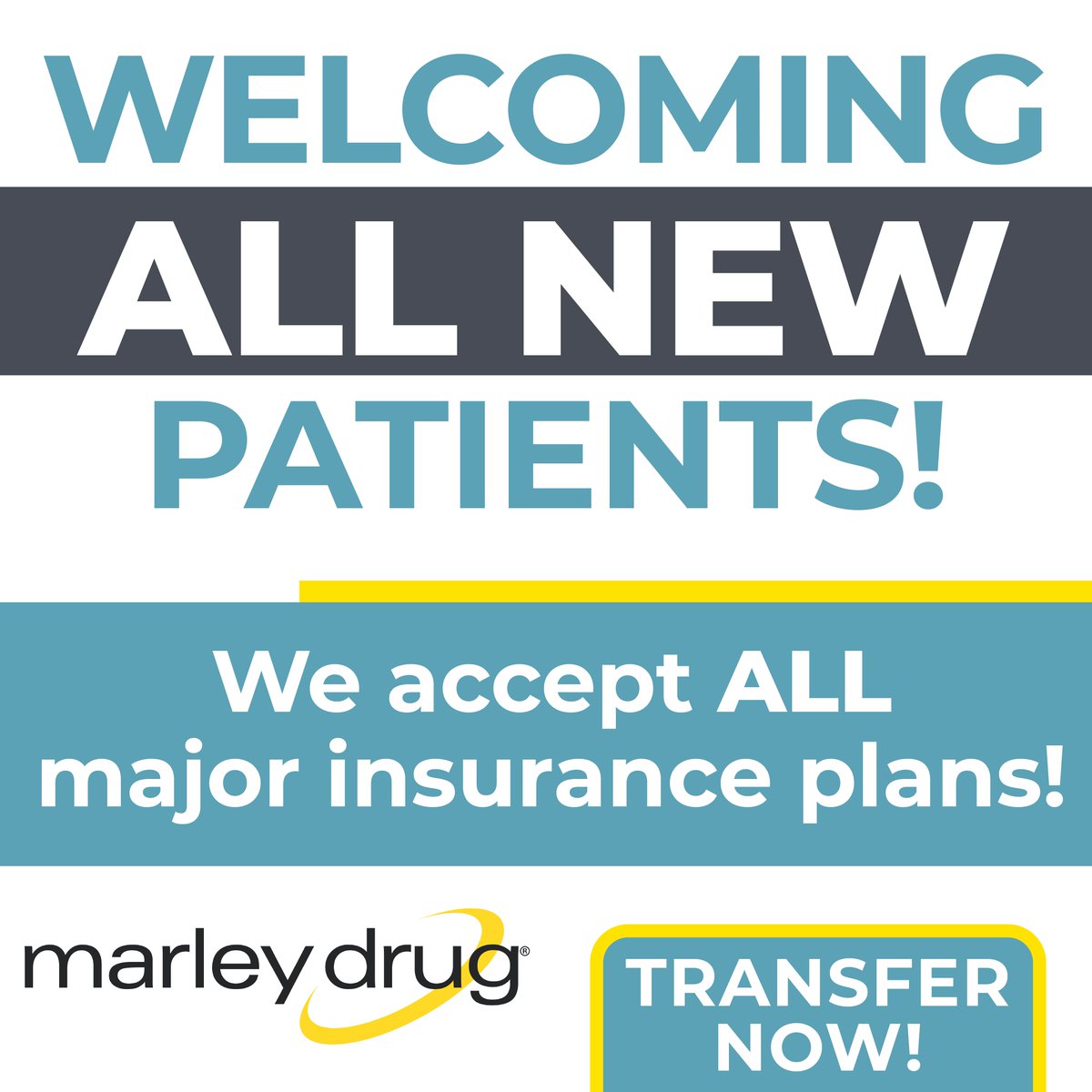 Has your pharmacy closed recently? Marley Drug is ready to welcome new transfers, and we couldn’t be more excited. We’re committed to supporting your health and providing exceptional service. Give us a call at 336-771-7672 to transfer today! bit.ly/44hvnxP