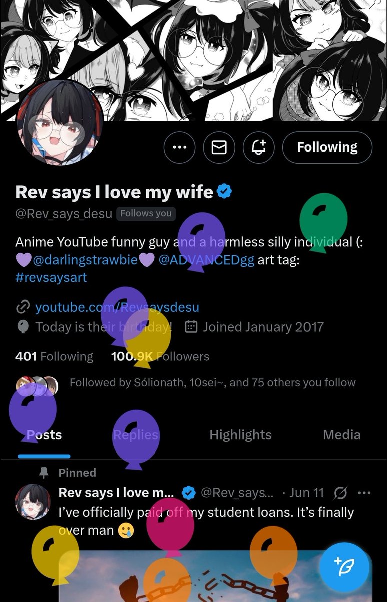 ChibiReviews's tweet image. Its @Rev_says_desu birthday! Let's all wish him a great and very blessed day.
Thank you for being a good friend and may you have a blessed Birthday