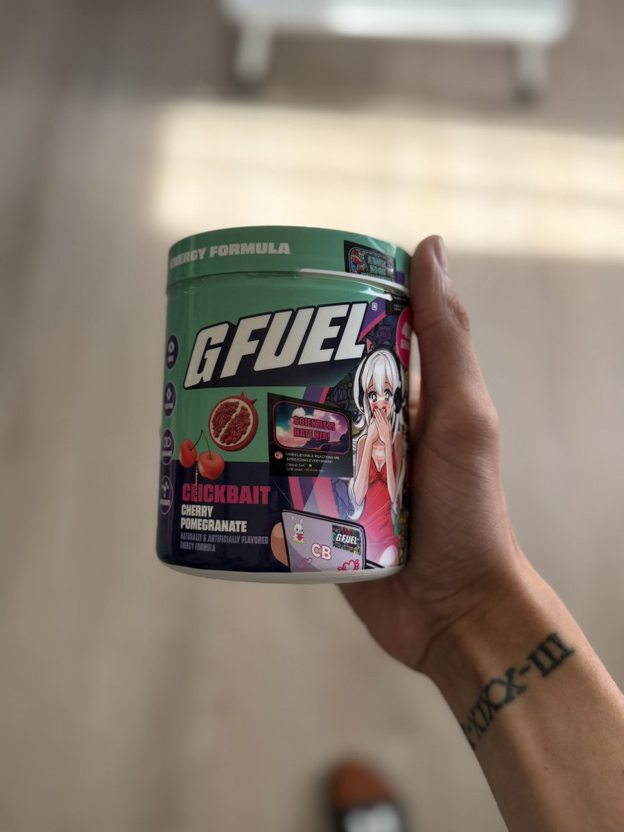 PrpleN's tweet image. Relaxed day calls for a relaxed flavor 😮💨 CLICKBAIT FTW @GFuelEnergy @GammaLabs
I hope you all have an amazing day and make sure to stay hydrated ✨
code PRPLENOVA at gfuel.com/PRPLENOVA for 20% off your next order!! 🫶🏼