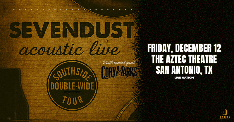 TheAztecTheatre's tweet image. Catch Sevendust on Dec 12 at the Aztec Theatre
Presale is LIVE! Use code LIGHTS 🎟️
🎫 Get tickets now: livemu.sc/4lzyhUq