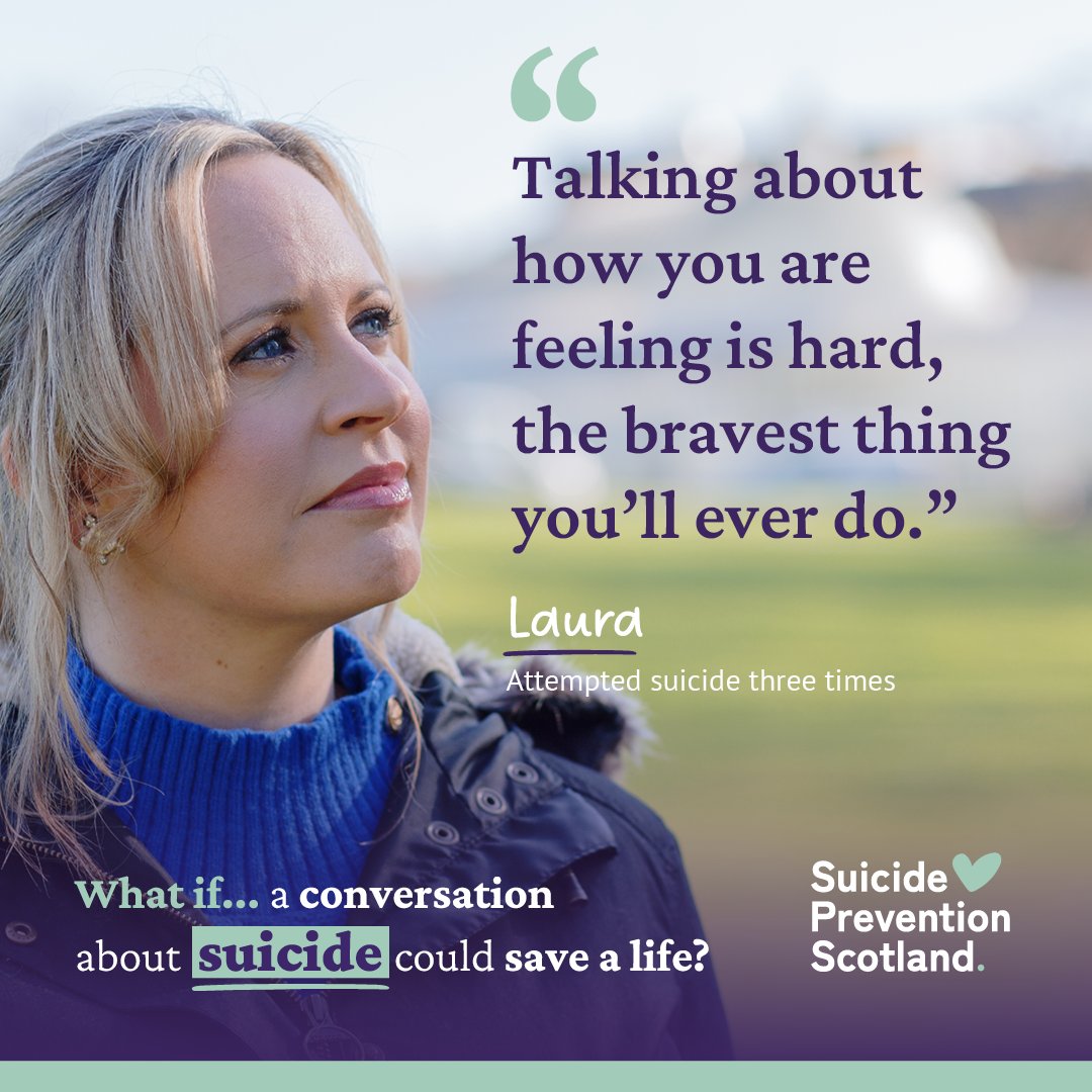 Laura knows how difficult it can be to talk about how you are feeling.

She used to worry so much about opening up. She masked her true feelings with a smile.

Talking about her feelings is the bravest thing Laura has done.

Read Laura's letter to herself: suicideprevention.scot/whatif/laura