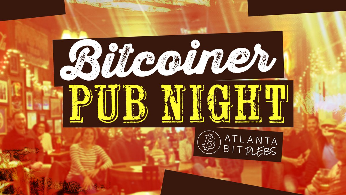 atlbitlab's tweet image. Relax and chat Bitcoin with us at the Bitcoiner Pub Night! Meet us at Manuel's Tavern for a great evening. meetup.com/atlantabitdevs…