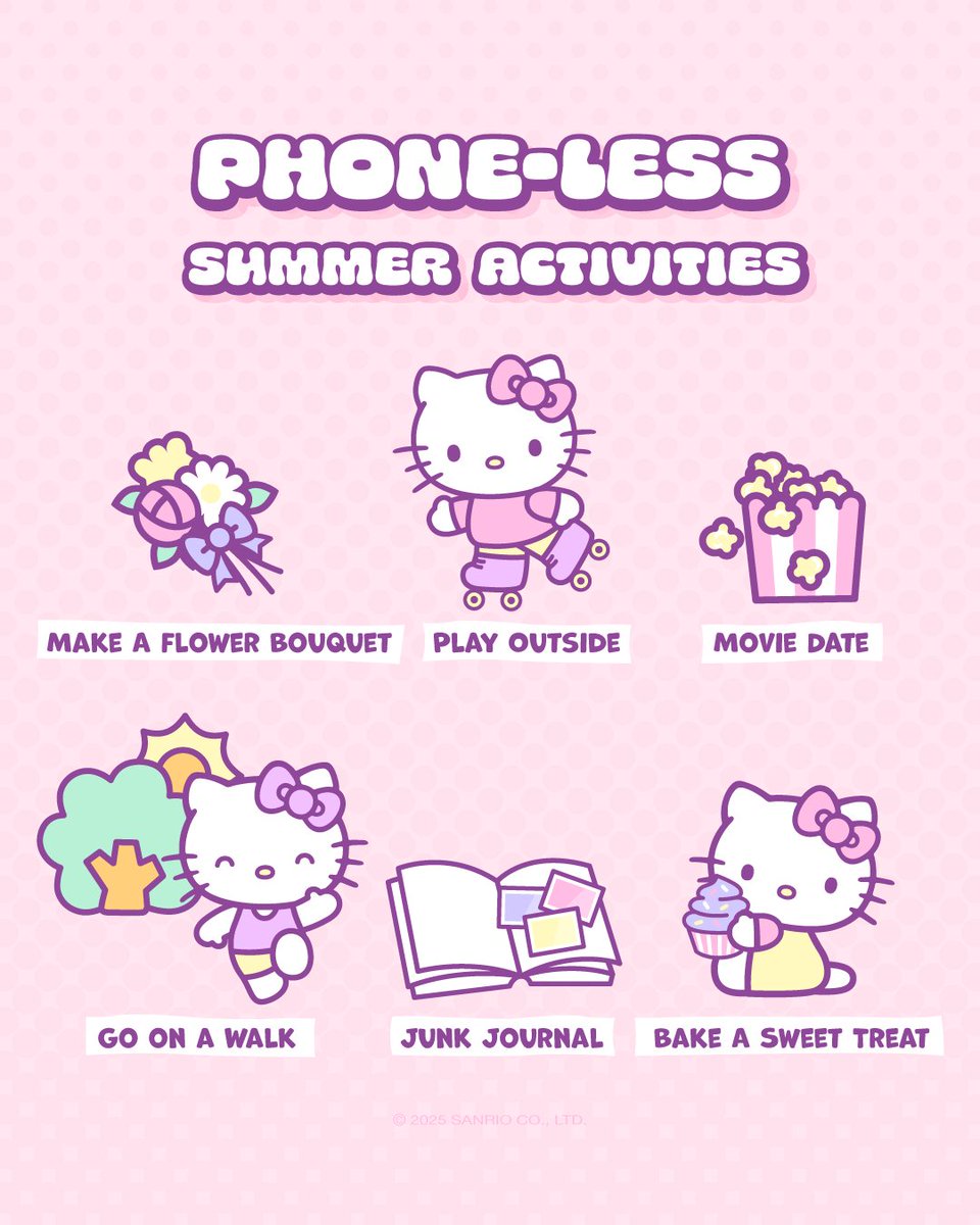 hellokitty's tweet image. #WellnessWednesday: How do you plan to unplug and unwind this summer? ππΌ