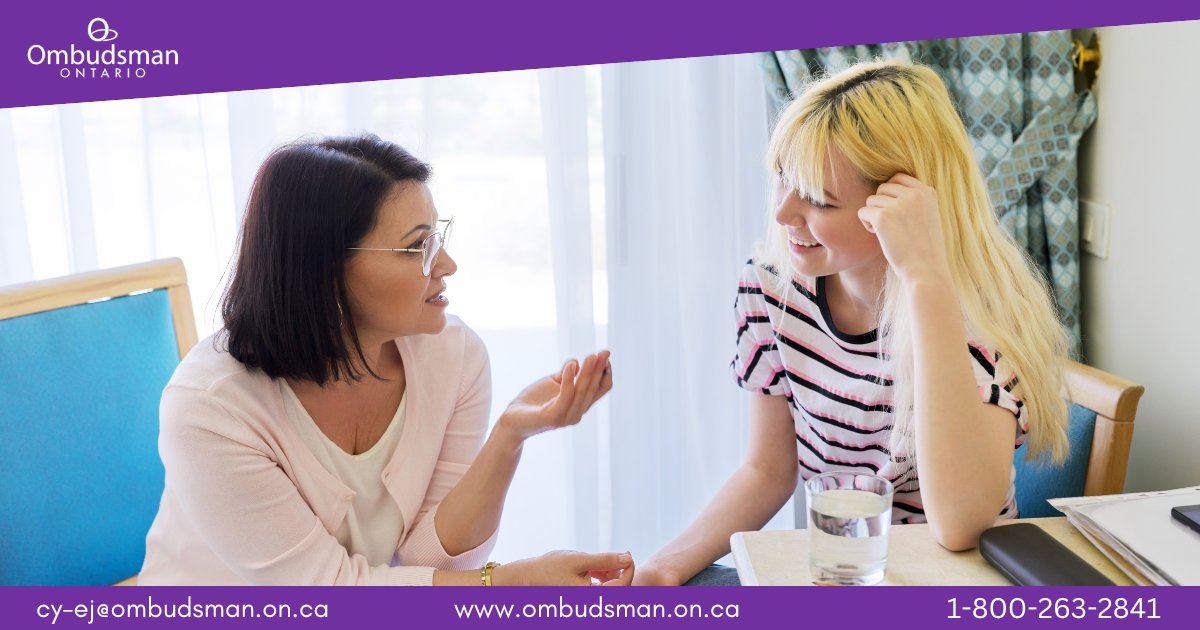 Ont_Ombudsman's tweet image. Service providers have an obligation to give young people in care, in secure treatment or at a youth justice facility a way to contact the Ombudsman privately and without delay. Read more at: ow.ly/GGkQ50WnE9h