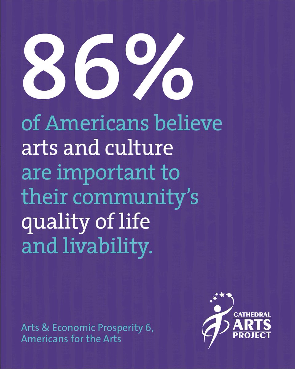 CathedralArts's tweet image. Research indicates that communities with a vibrant cultural scene are more desirable to live in, have greater economic stability, and attract a more diverse and educated work force. Find out more about CAP&apos;s #artsed contributions to our community at capkids.org.🌟
