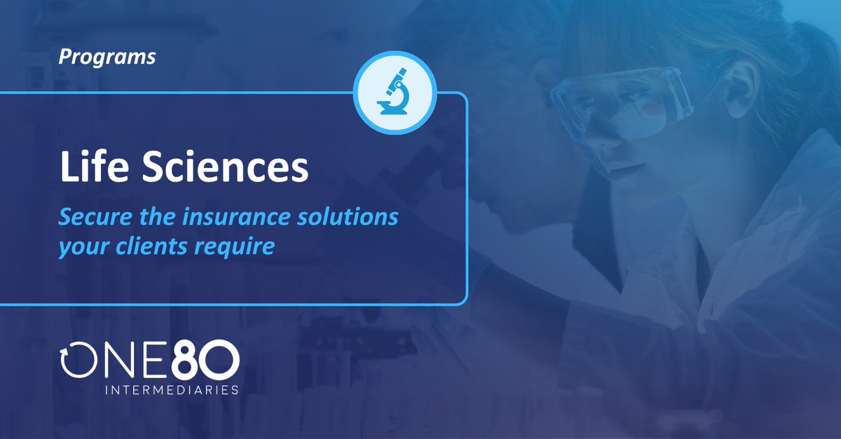 Protect your life sciences innovations with tailored insurance solutions from One80 Intermediaries. Our program offers coverage for clinical trials, product liability, and more to help you manage risk and adhere to regulatory standards. 

Learn more: shorturl.at/fQRMQ