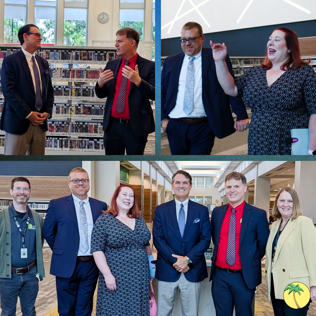 pbclibrary's tweet image. Thank you FL Secretary of State @cordbyrd, FLA President @allisongrubbs_ and SEFLIN Executive Director Brock Peoples for visiting the Canyon branch this past Monday! Library Director Doug Crane led a tour. See the branch for yourself! #PBCLibrary #Library #Florida