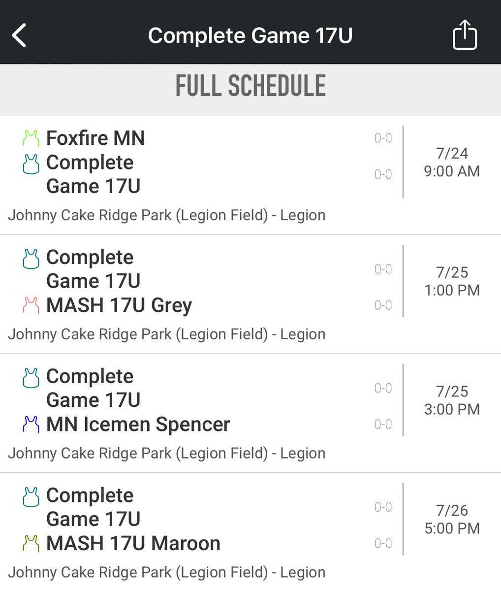 Elliott Gustafson (@egustafson2026) on Twitter photo Looking forward to competing in the Summer Club Championships this weekend for <a href="/CompleteGameMN/">Complete Game MN</a>. Here’s our schedule for pool play.
tourneymachine.com/Public/Results… Looking forward to competing in the Summer Club Championships this weekend for <a href="/CompleteGameMN/">Complete Game MN</a>. Here’s our schedule for pool play.
tourneymachine.com/Public/Results…