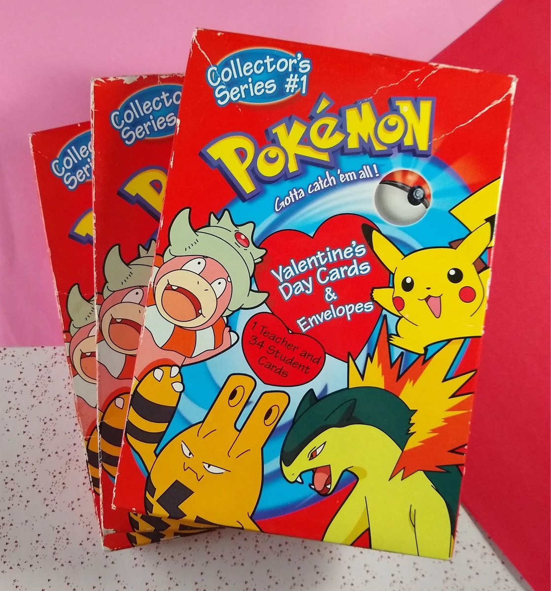 90sPKMN's tweet image. Who remembers handing these out in class for Valentine’s Day?