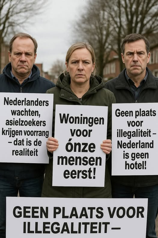 dendolly1's tweet image. Nederlanders staan achteraan, terwijl de rode loper wordt uitgerold voor asielzoekers.
Onze mensen wachten jaren op een woning, terwijl illegale gelukzoekers gratis onderdak, zorg en voorzieningen krijgen.
Tijd om op te komen voor ónze mensen.