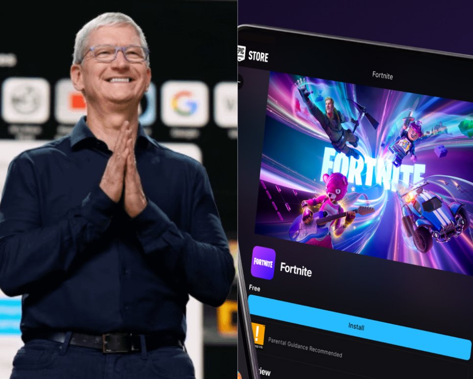 In 2020, Apple tried to DESTROY Fortnite for violating rules.

They banned it from the App Store and threatened their entire business.

But instead of backing down... Fortnite hit Apple where it hurts.

Here's the power play that cost Apple $200+ BILLION:
