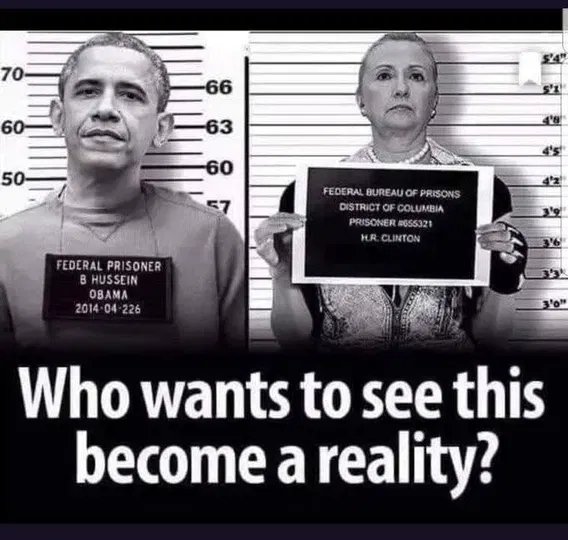 I dont care about the theatrics. Reading posts saying the country will burn down if Barack Obama and Hillary Clinton are arrested. As opposed to letting them go? No. 

Arrest them. It needs to happen. They had no problem burning our country to the ground for their own political