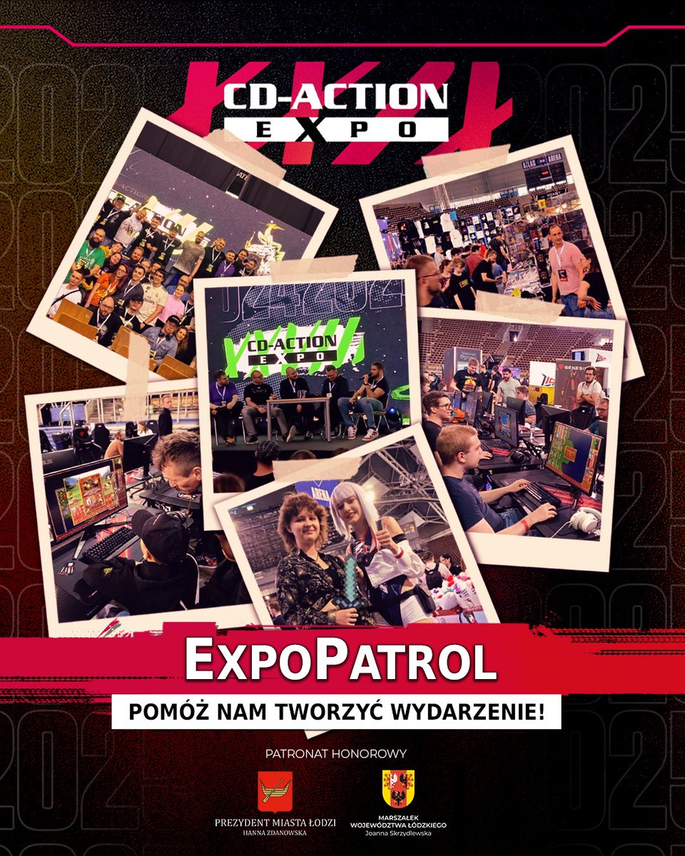 Hej, poszukujemy osób, które wesprą 💿 𝐂𝐃-𝐀𝐜𝐭𝐢𝐨𝐧 𝐄𝐱𝐩𝐨. Zapraszamy do naszego 𝐄𝐱𝐩𝐨𝐏𝐚𝐭𝐫𝐨𝐥𝐮! 😎

👉 Jeżeli macie skończone 18 lat i możecie wesprzeć nas przez 1 cały dzień Expo*, zapoznajcie się z opisem ExpoPatrolu: cdaction.pl/newsy/wesprzyj…

*Wsparcie przez