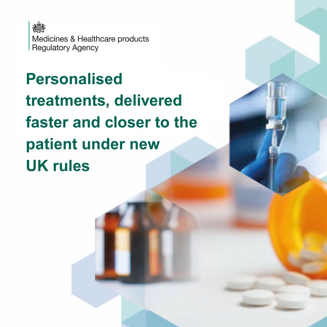 MHRAgovuk's tweet image. 📣 From today, UK hospitals and clinics can carry out the final steps of making advanced personalised medicines – like CAR-T cancer therapies – on-site.
This world first move supports faster access to cutting-edge, time-critical treatments for patients.
bit.ly/4me8mBL