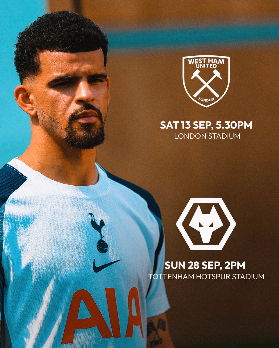 SpursOfficial's tweet image. Two of our Premier League fixtures in September have been rearranged 🗓️
