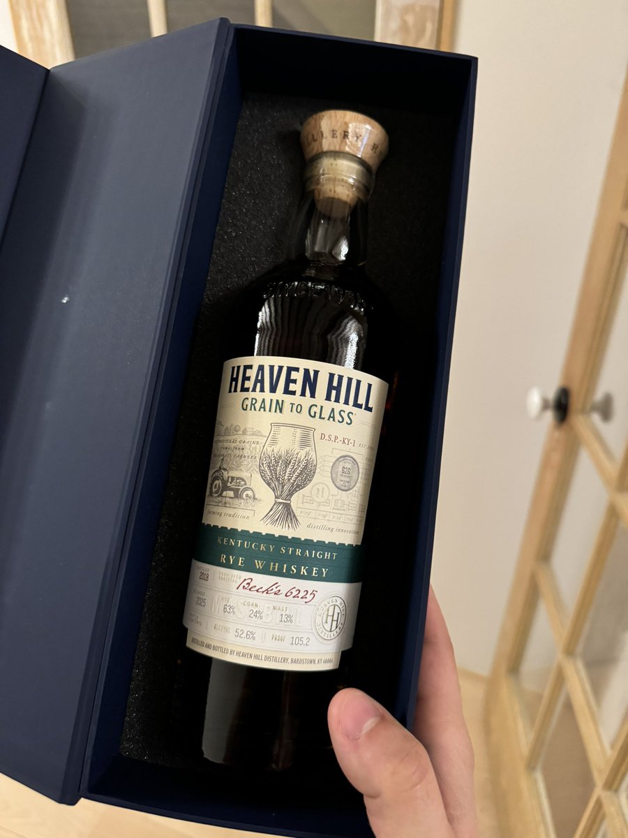 d_tao's tweet image. Guess I should probably try the new Heaven Hill Grain to Glass Rye