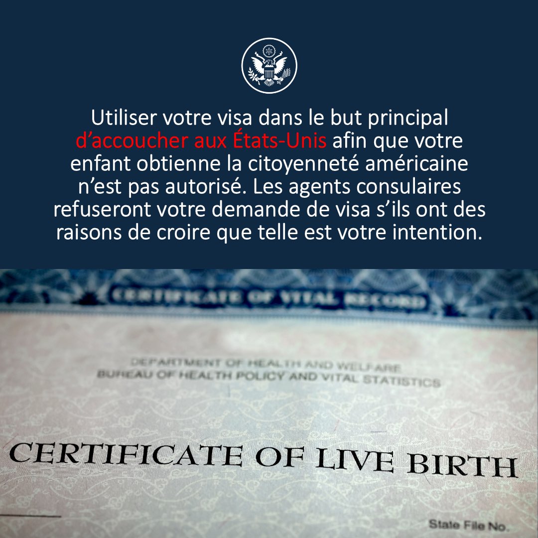 MESSAGE IMPORTANT POUR LES DEMANDEURS DE VISA.
