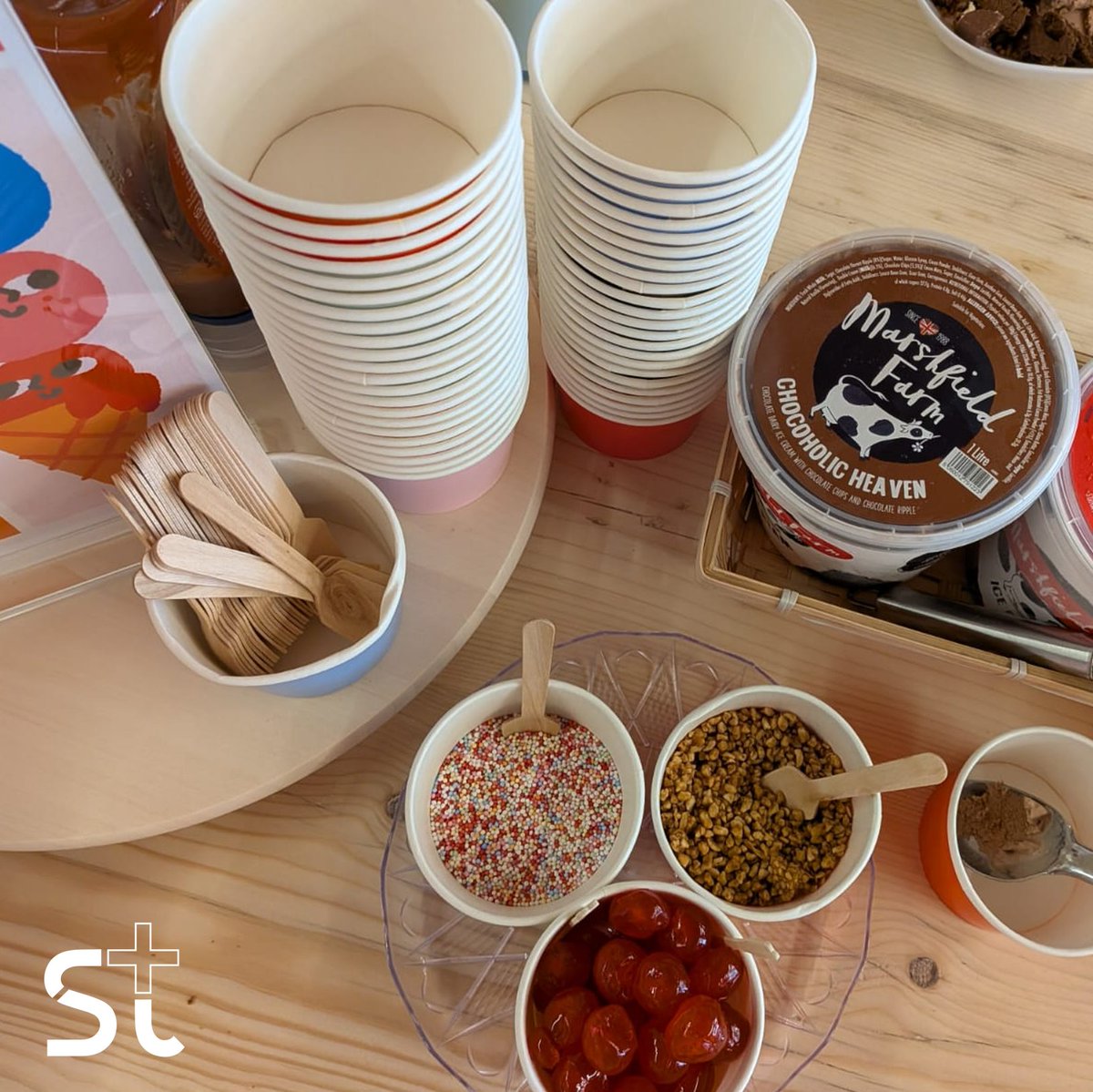 🍦 Happy National Ice Cream Day! 
 
We beat the grey skies at TST HQ with a burst of colour and flavour thanks to a delicious selection of ice cream from Marshfield Farm!
 
What’s your go-to ice cream flavour? It’s fair to say Raspberry Ripple stole the show over here!